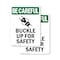Signmission Safety Culture Sign, 7 in Width, Plastic, Rectangle OS-2PACK-BC-P-710-V-10104 - alternate 1